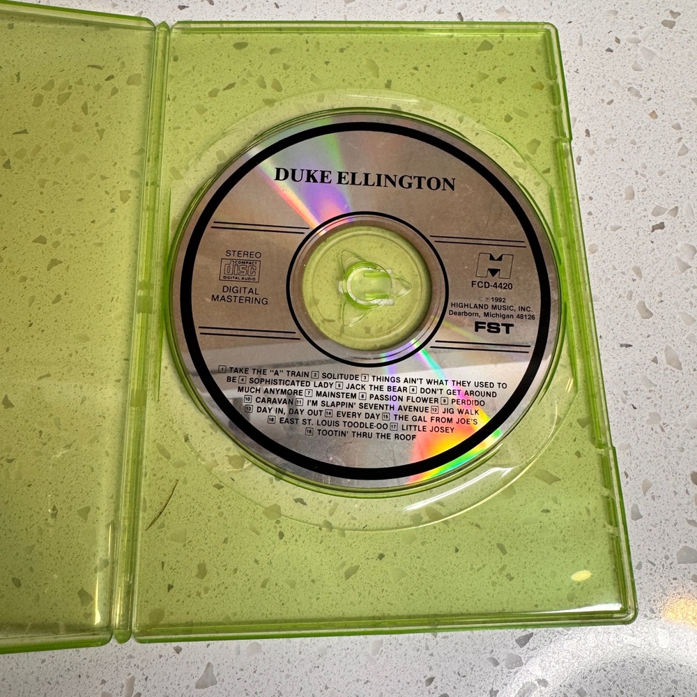 Duke Ellington Jazz Music CD Digital Mastering‎ Highland Music Inc 1992